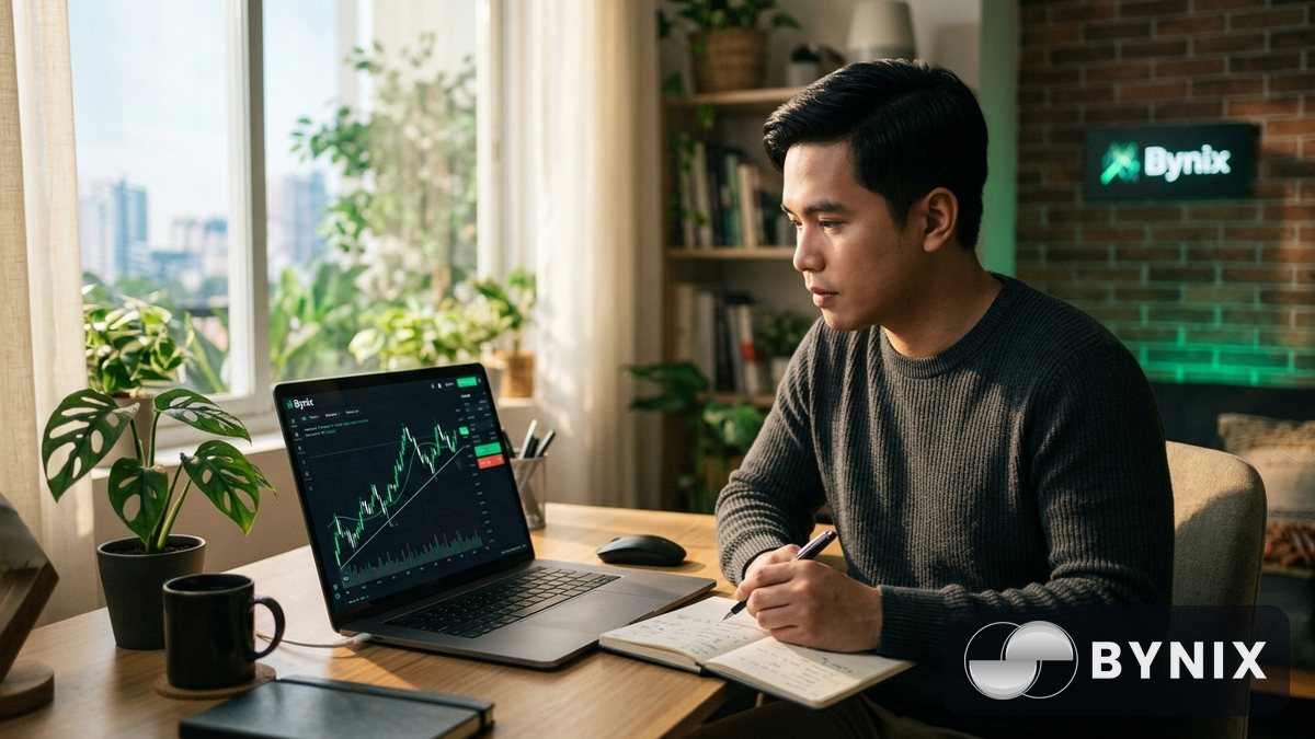 3 beginner strategies para sa 1-minute OTC charts sa Bynix