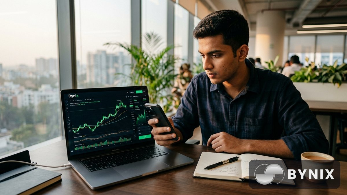 Bynix पर 1-मिनट OTC charts के लिए 3 beginner strategies