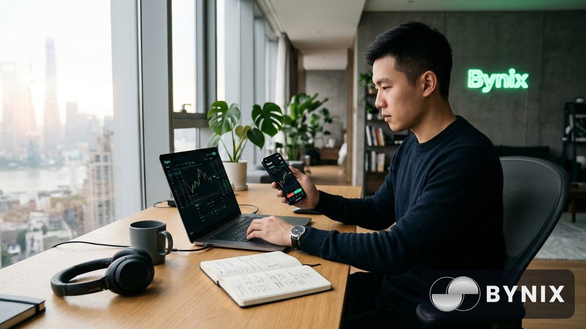 Bynix 1分钟OTC图表的3个新手策略