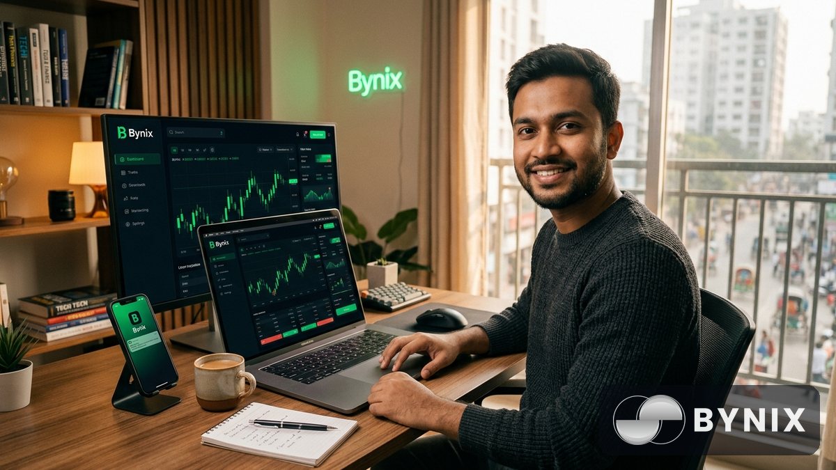 Bynix affiliate program: traders invite করে commission আয়ের সহজ গাইড