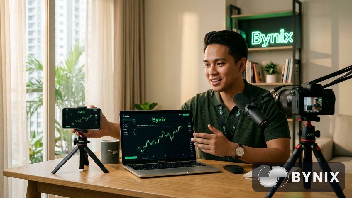 Bynix affiliate program: paano kumita ng commission sa pag-invite ng traders