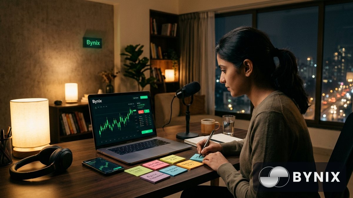 Bynix affiliate payout और प्रमोशन की तैयारी का दृश्य