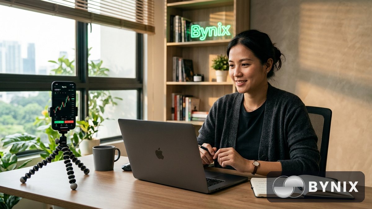 Program afiliasi Bynix: cara jana komisen dengan jemput trader