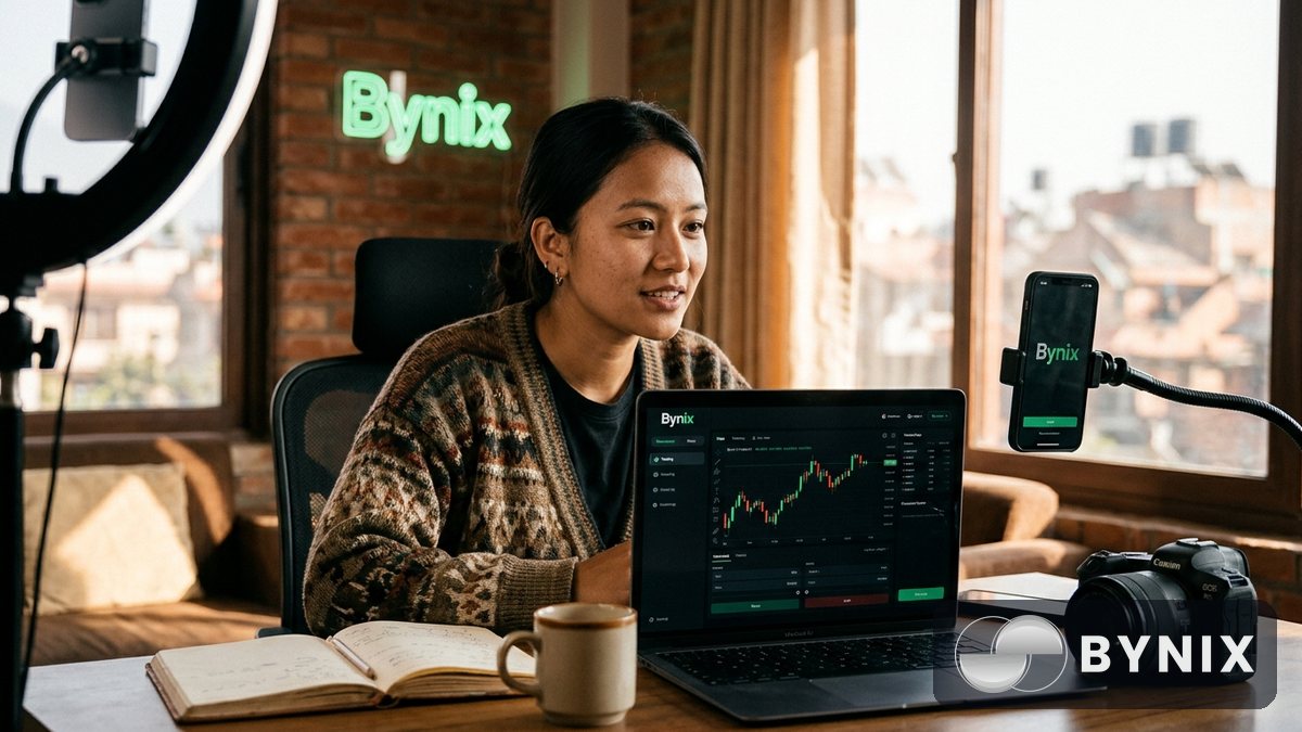 Bynix affiliate program: ट्रेडरहरू आमन्त्रित गरेर कमिसन कसरी कमाउने