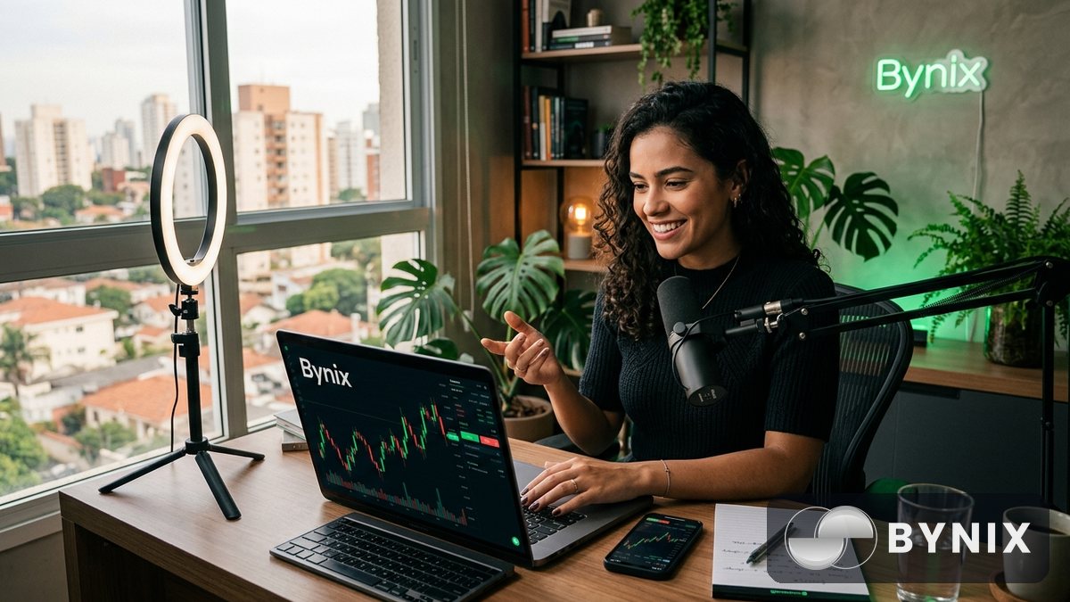 Programa de afiliados da Bynix: como ganhar comissão convidando traders