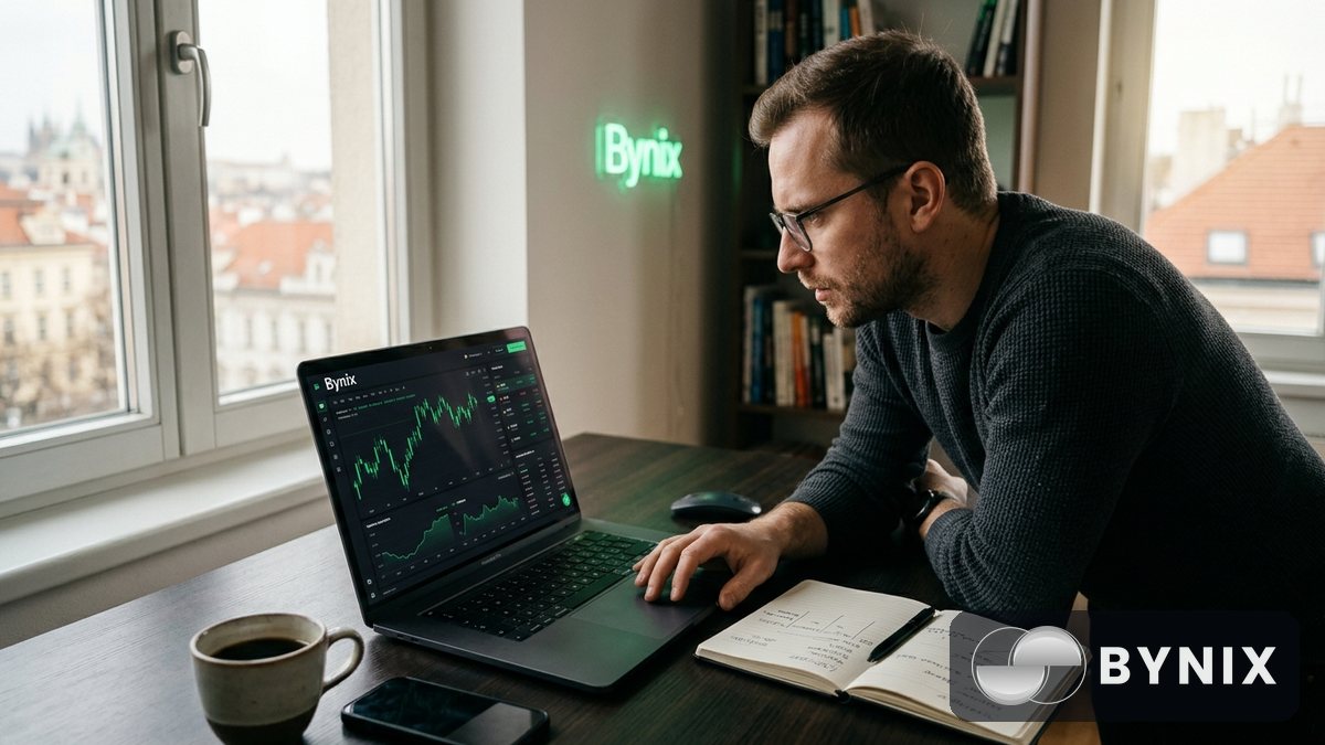 Bezplatný demo účet Bynix s 10 000 USD: jak trénovat jako profík