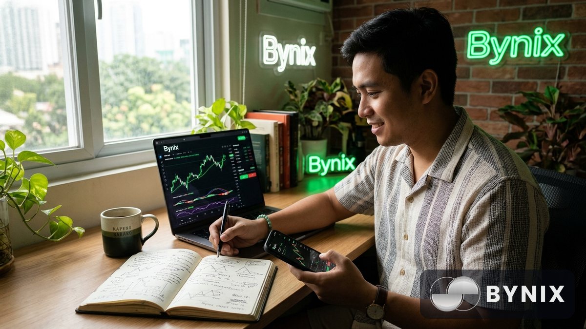 Libreng $10,000 Bynix demo account: paano mag-practice na parang pro