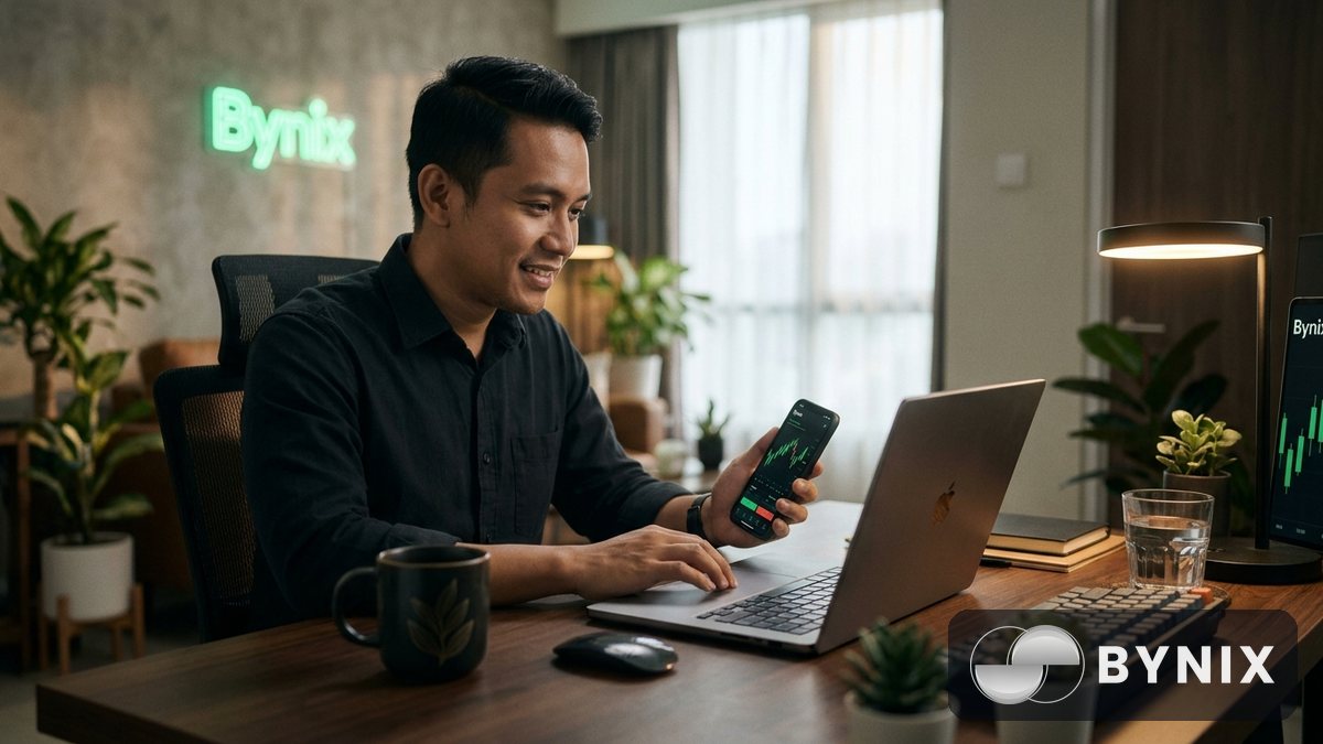 Akun demo Bynix gratis $10.000: cara latihan seperti pro