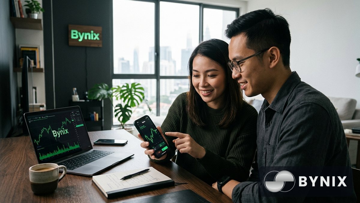 Akaun demo Bynix $10,000 percuma: cara berlatih seperti pro