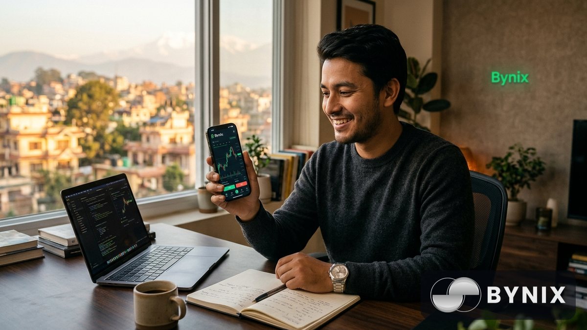 Bynix को free $10,000 demo account: प्रोझैँ अभ्यास कसरी गर्ने