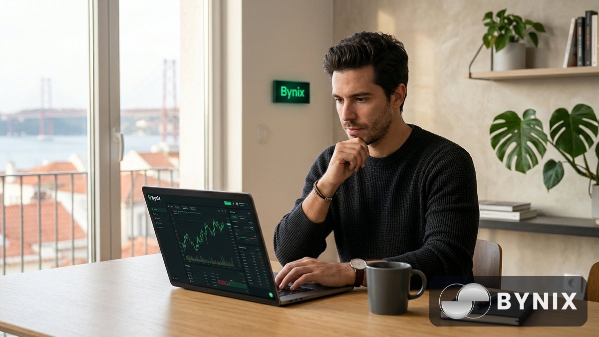 A conta demo gratuita de $10.000 da Bynix — como praticar como um profissional