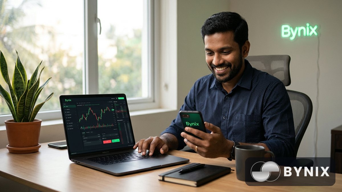 Bynix இலவச $10,000 demo account — pro போல practice செய்வது எப்படி