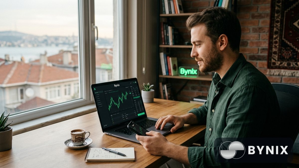 Ücretsiz 10.000 $ Bynix demo hesabı: profesyonel gibi nasıl pratik yapılır