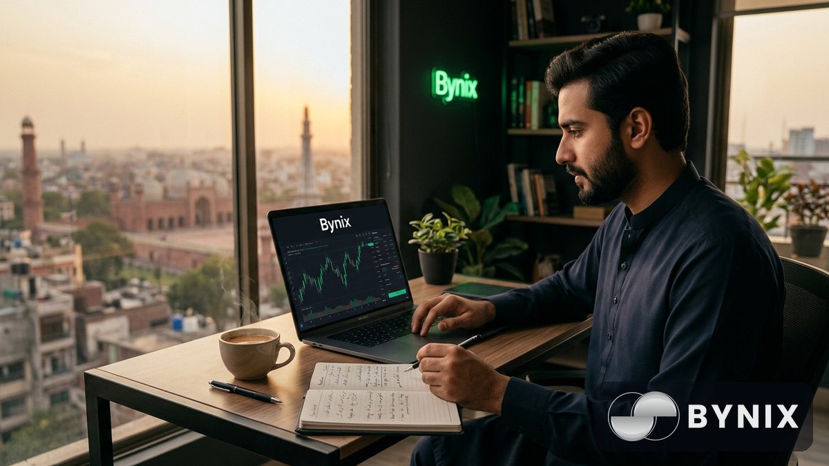 The free $10,000 Bynix demo account — کیسے پرو کی طرح practice کریں