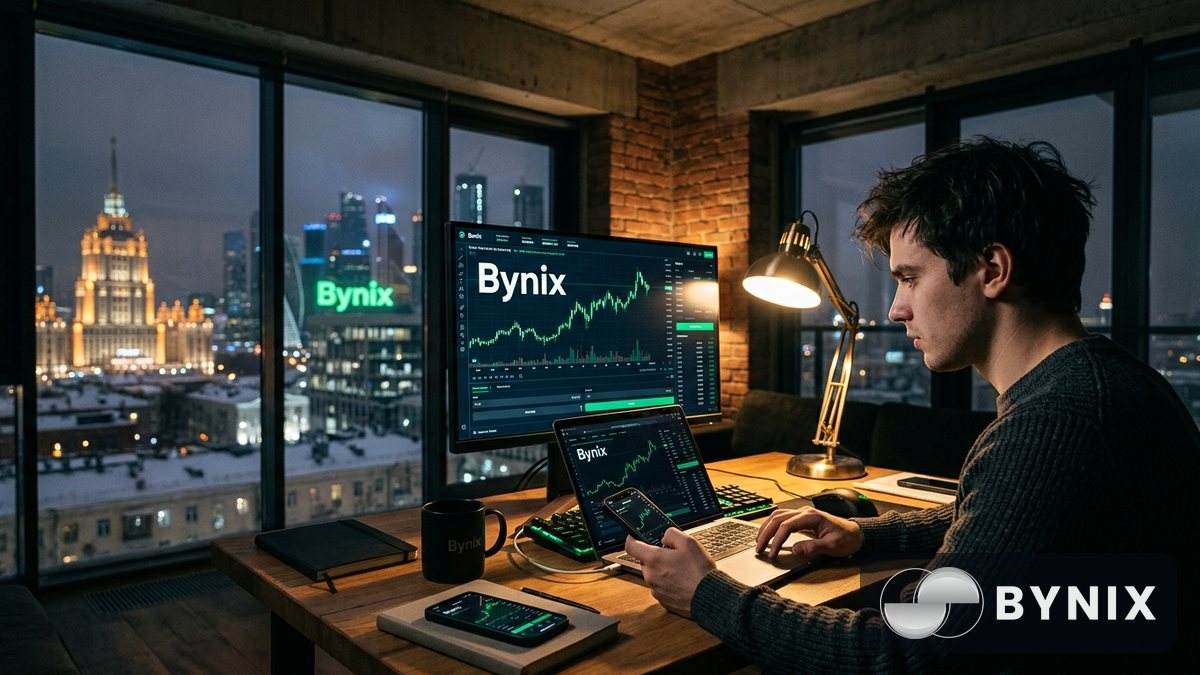 Подготовка к funded challenge с мобильной торговлей Bynix
