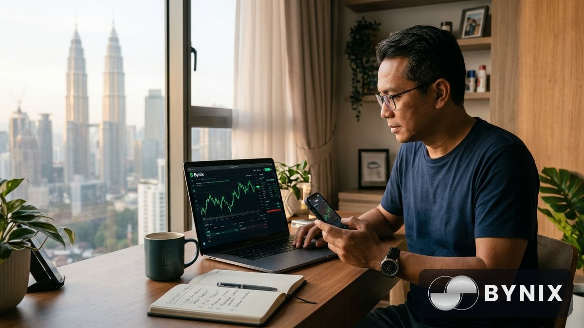 Cara deposit di Bynix — semua kaedah, had dan bonus selamat datang +100%