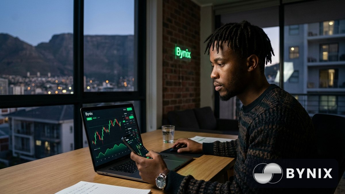 A trader comparing wallet details and withdrawal steps near IMAGE_2 in a bright café setting.