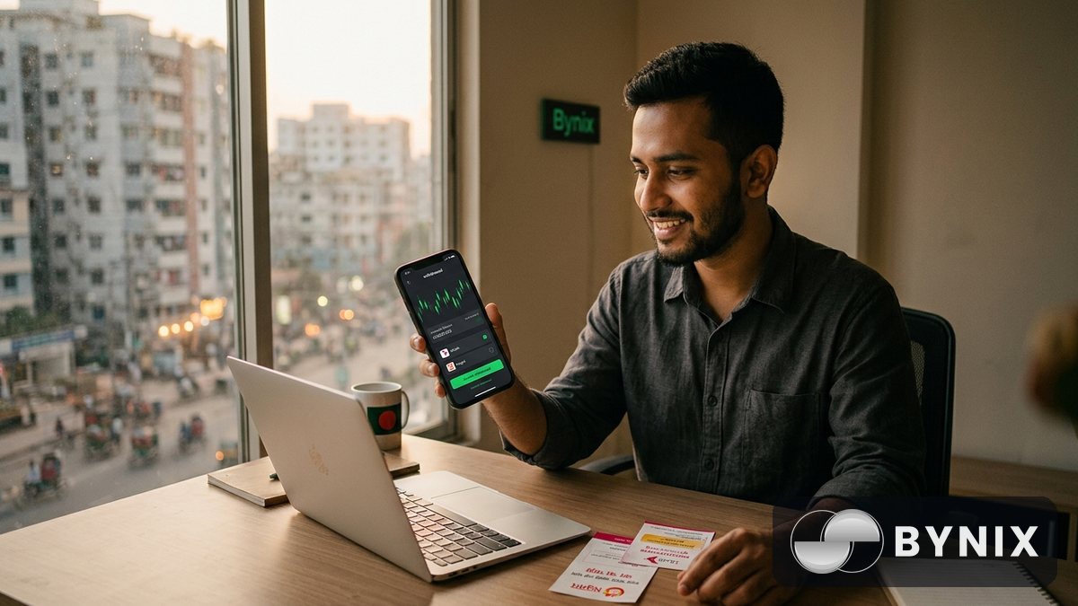Bynix থেকে withdrawal কীভাবে করবেন — ৩০ সেকেন্ড processing কীভাবে কাজ করে