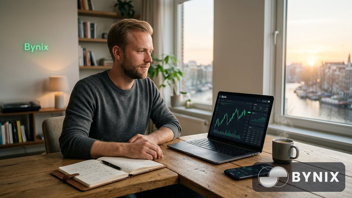 Hoe u geld opneemt bij Bynix — de verwerking in ongeveer 30 seconden uitgelegd
