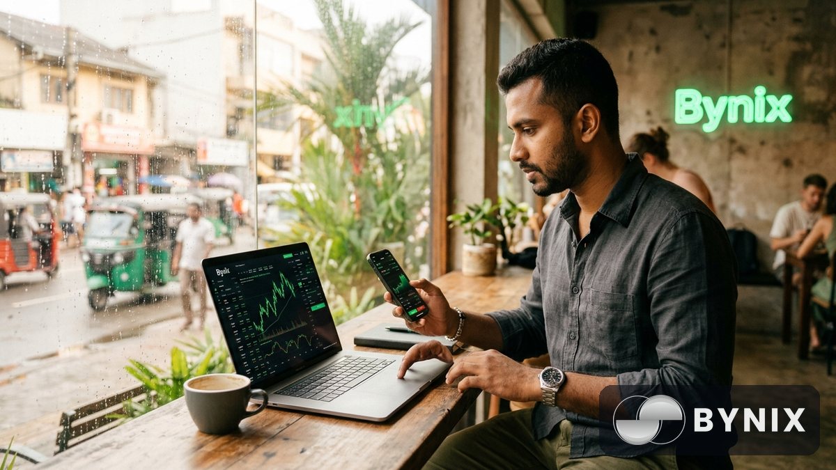 Bynix එකෙන් මුදල් withdraw කරන හැටි — තත්පර 30ක processing එක පැහැදිලිව