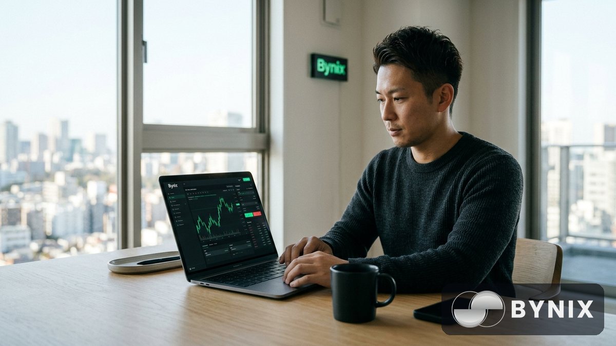 Bynix口座の開設方法と30秒KYC認証のやり方