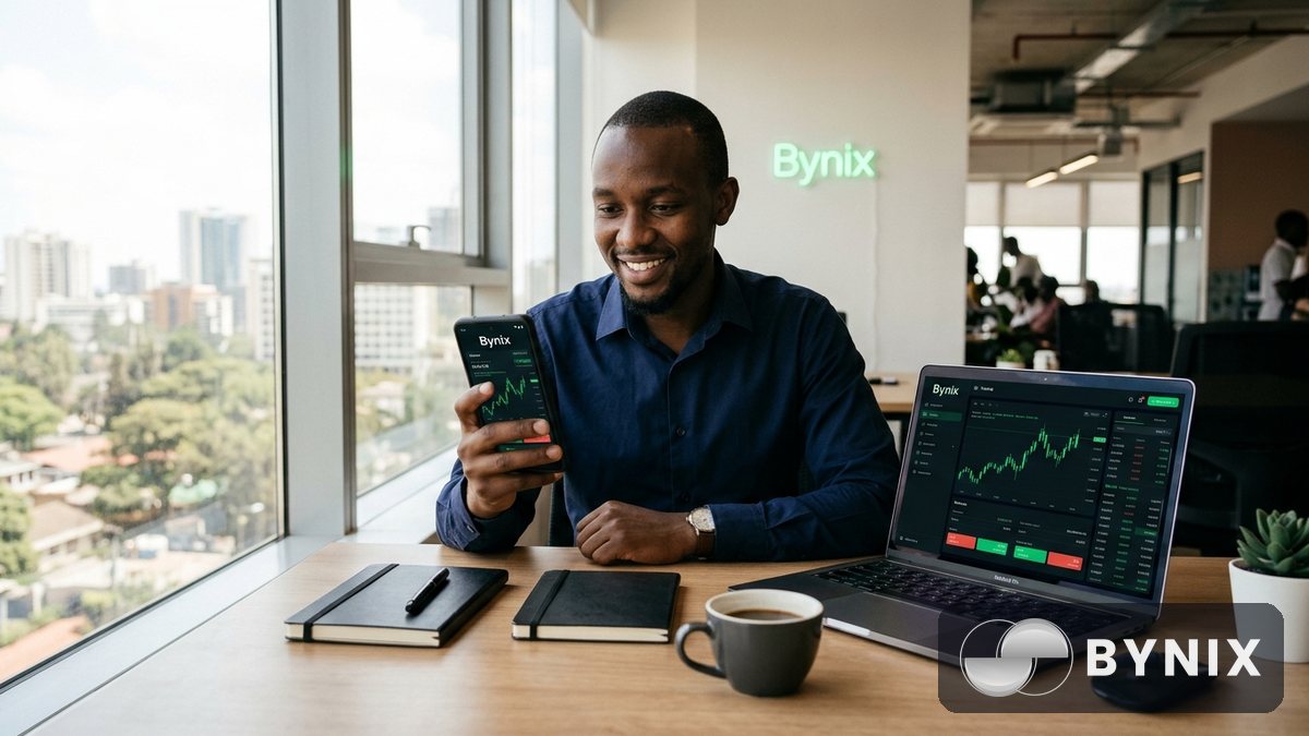 Jinsi ya kufungua akaunti ya Bynix na kuihakiki ndani ya sekunde 30