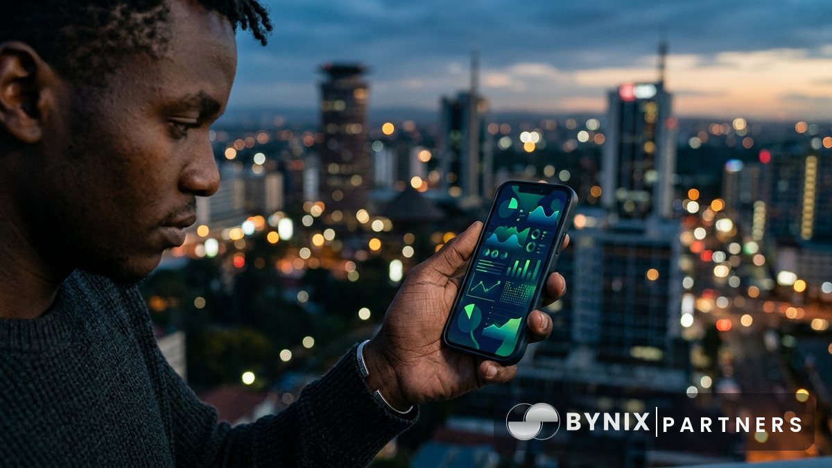 Partner promoting Bynix in Kenya with M-Pesa and bank transfer campaign angles