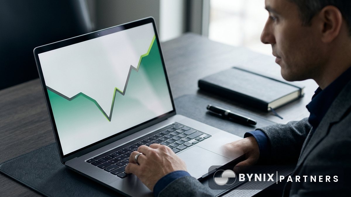 Affiliate dashboard showing weekly commission fluctuations, trader activity and payout balances
